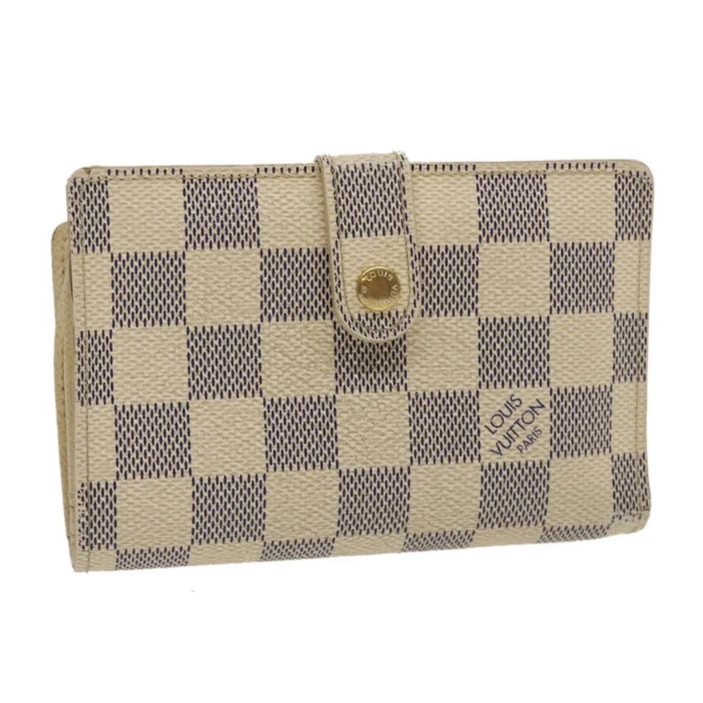 LOUIS VUITTON Damier Azur Portefeuille Viennois Bifold Wallet Auth - Picture 3 of 16